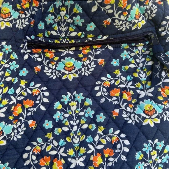 NWOT- Vintage 00’s retired VERA BRADLEY-“Blue Flowers” crossbody bag - Picture 6 of 8
